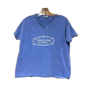 I Kissed A Dog And I Liked It Women’s Light Blue T-shirt